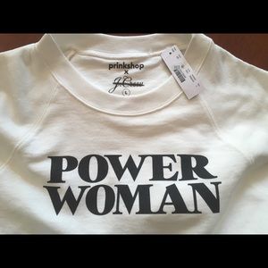j crew power woman sweatshirt